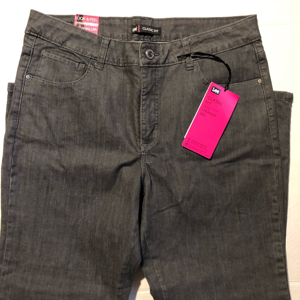 NEW Women’s Lee 14 petite straight stretch jeans
